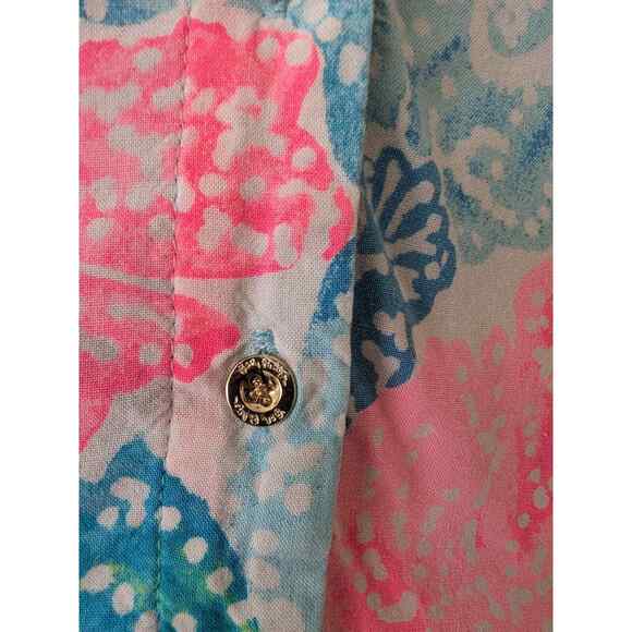 Lilly Pulitzer Lillith Tunic Dress Boho Batik with Pockets - Picture 5 of 11